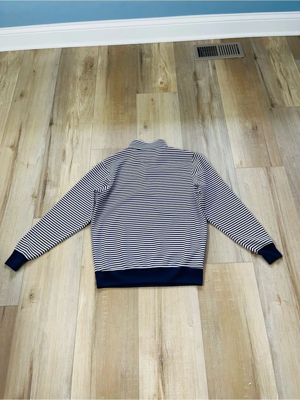 Bald Head Blues Men’s Striped 1/4 Zip Pullover Size Small